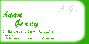 adam gerey business card